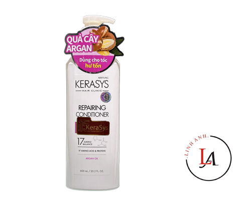 Xả Kerasys Repairing trắng hồng 600ml
